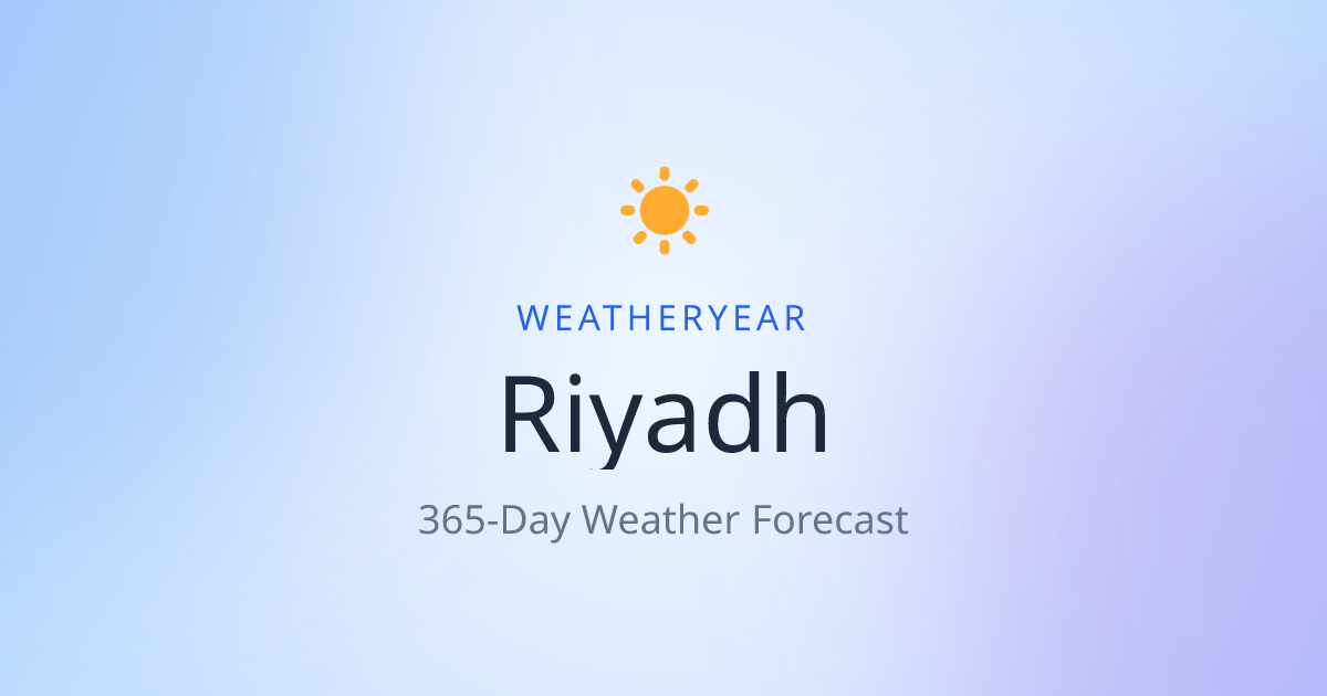 Weather in Riyadh | WeatherYear